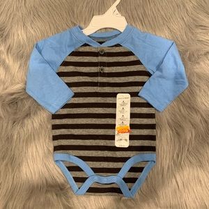 Striped Henley Bodysuit